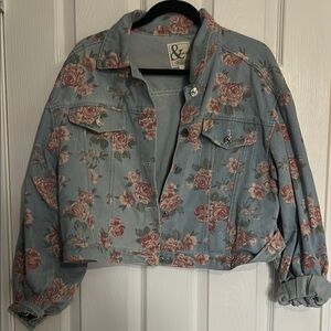Floral Denim Jacket